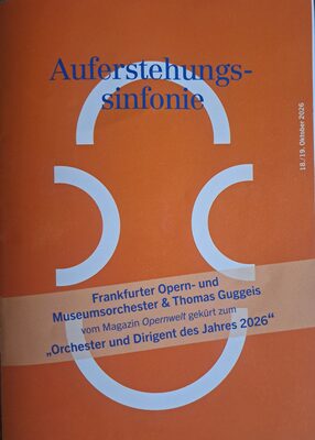 Titelseite des Programmhefts &bdquo;Auferstehungssinfonie&ldquo;